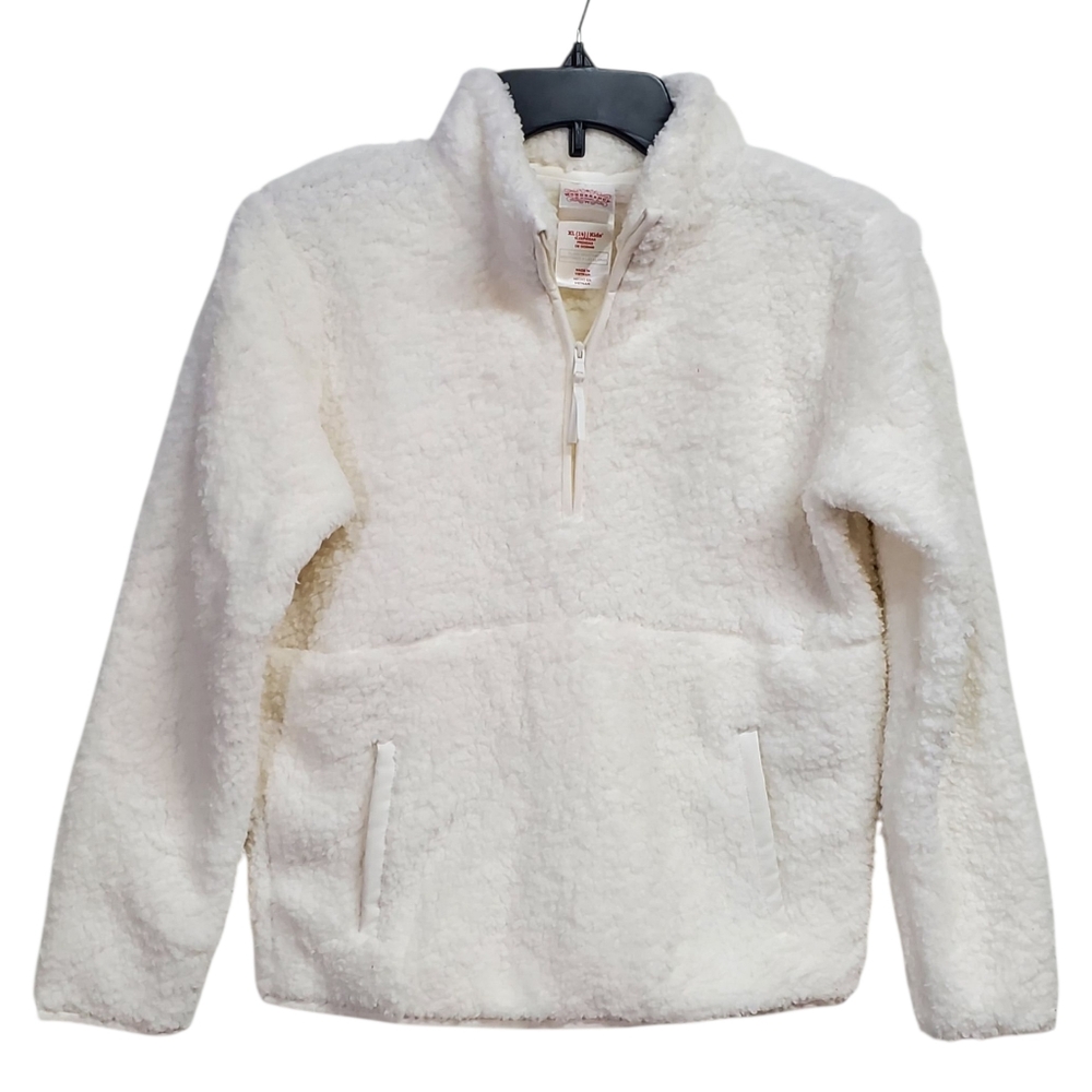 Wonder Nation - Girls XL/14 White Fleece Pullover Sleepwear - Picture 10 of 10